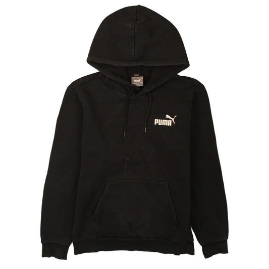 Puma Men's Black XS Pullover Hoodie with Logo Design