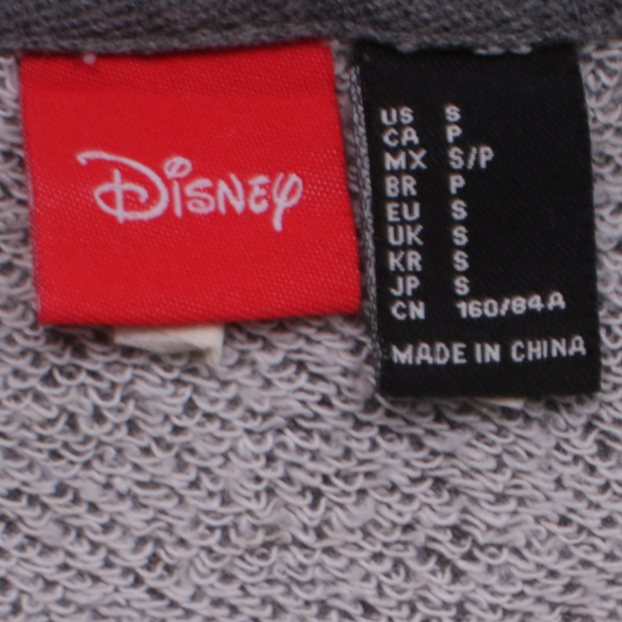 Disney Womens Grey Minnie Mouse Pullover Hoodie Size S