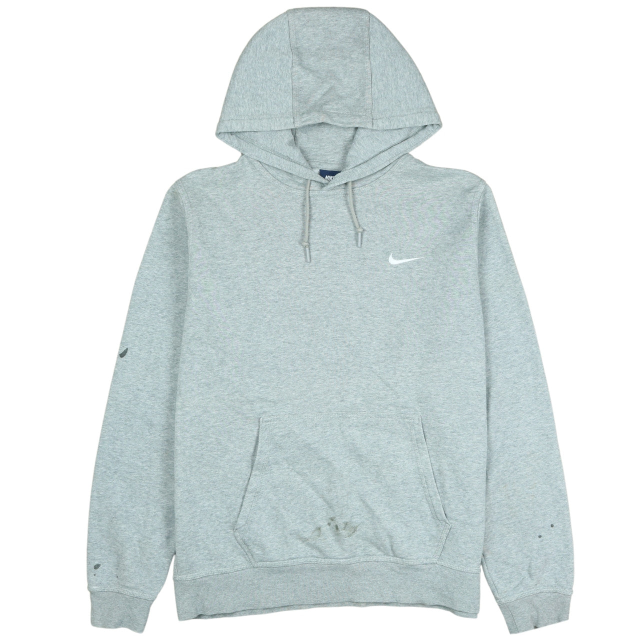 Nike Men's Grey Pullover Hoodie L Regular Fit Sports Fleece