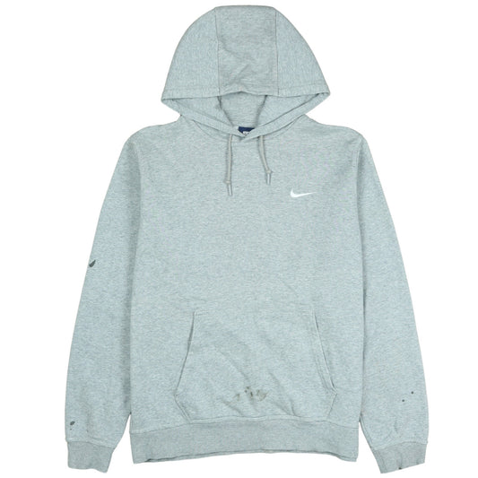 Nike Men's Grey Pullover Hoodie L Regular Fit Sports Fleece