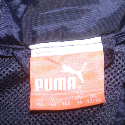Additional view of Puma boys’ blue full zip lightweight track jacket, size 14, years