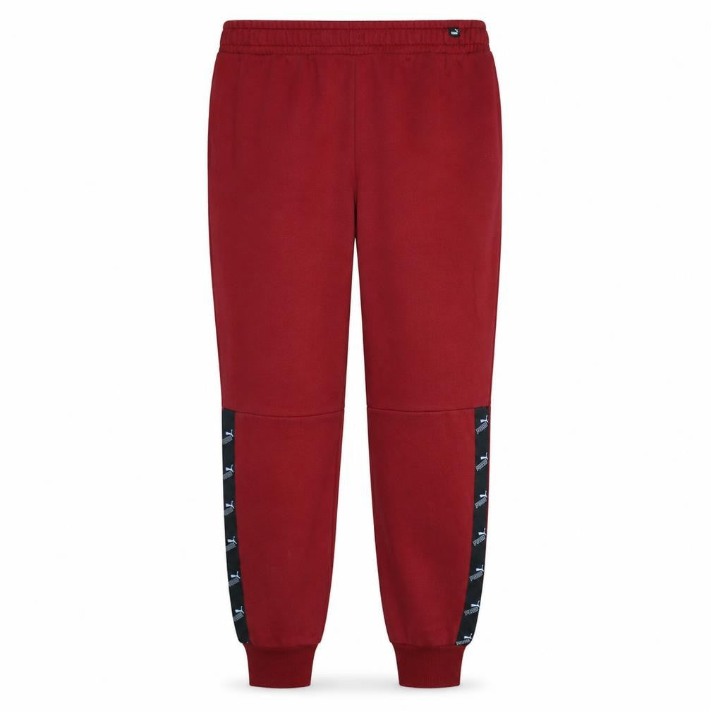 Puma Mens Red Jogger Sweatpants L Regular Fit Fleece Activewear Trousers