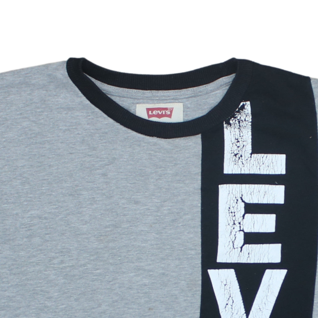 Levi's Boys Grey Colourblock Sweatshirt 16 Years Crew Neck Logo Print