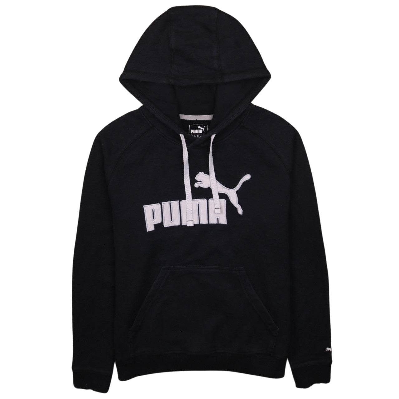 Puma Women's Black Size 12 Pullover Hoodie with Logo