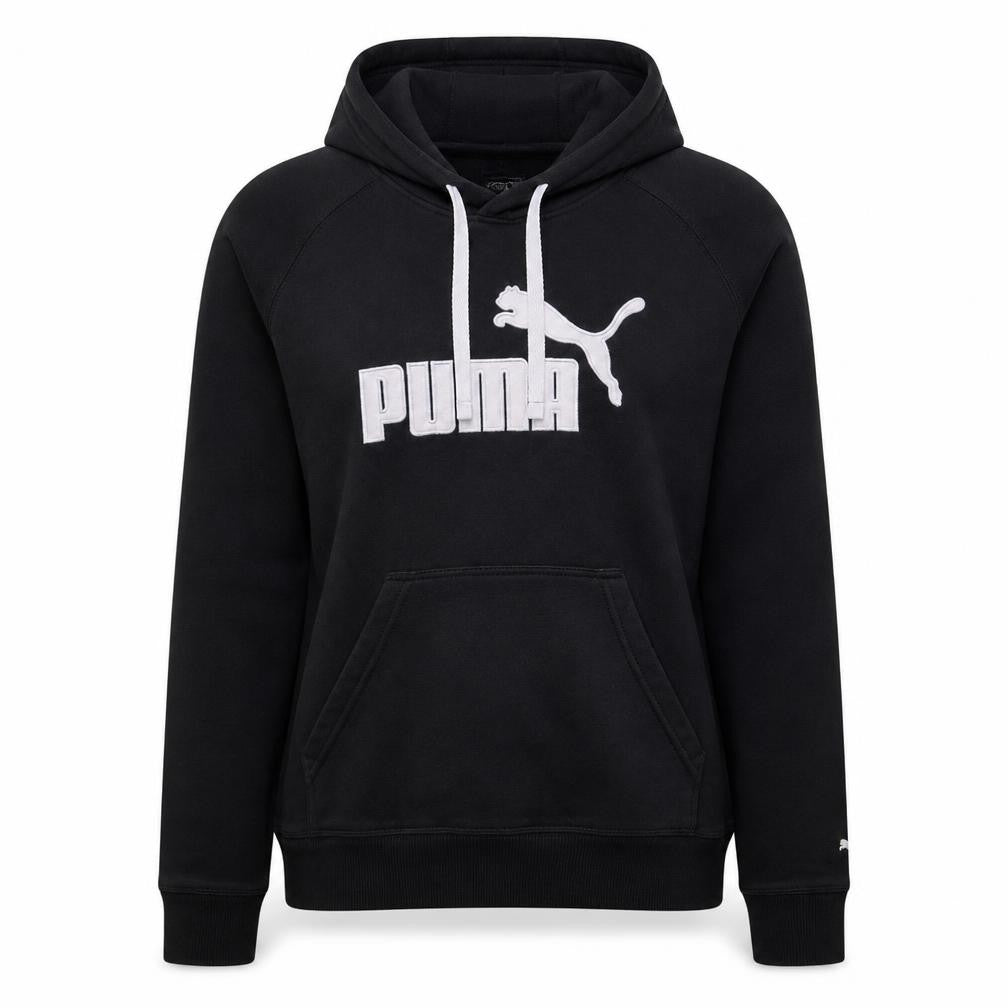 Puma Women's Black Size 12 Pullover Hoodie with Logo