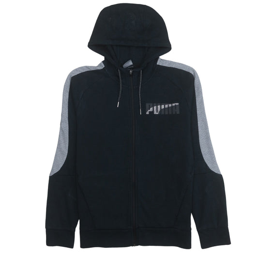 Puma Men’s Black Full Zip Hoodie M Sports Fleece Sweatshirt