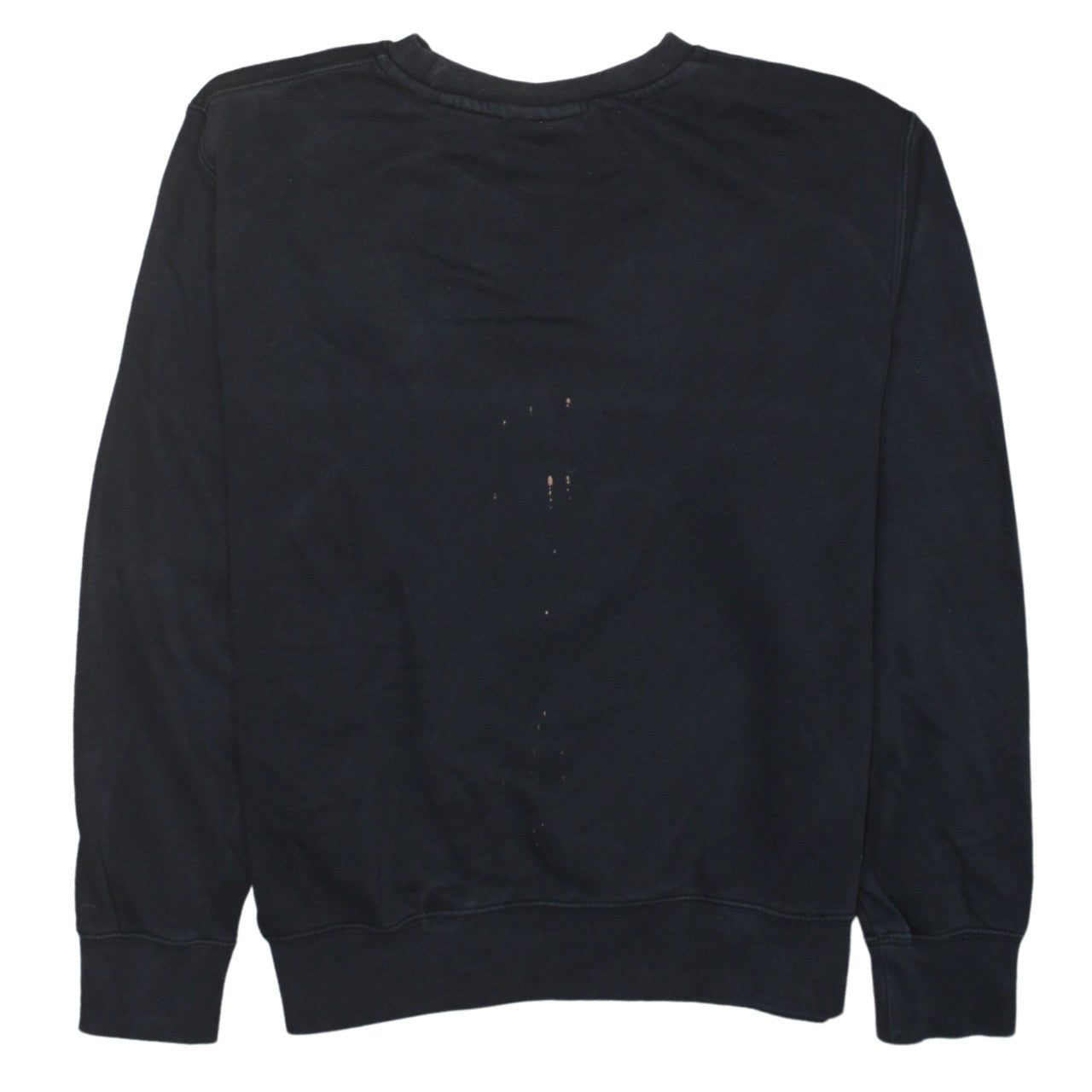 Nike Men Black Crew Neck Cotton Fleece Pullover Sweatshirt M