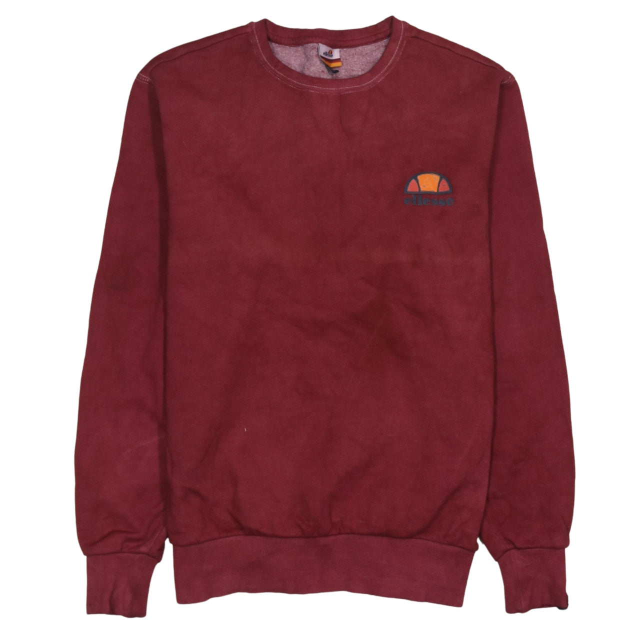 Ellesse Men's Red Crew Neck Pullover Sweatshirt M