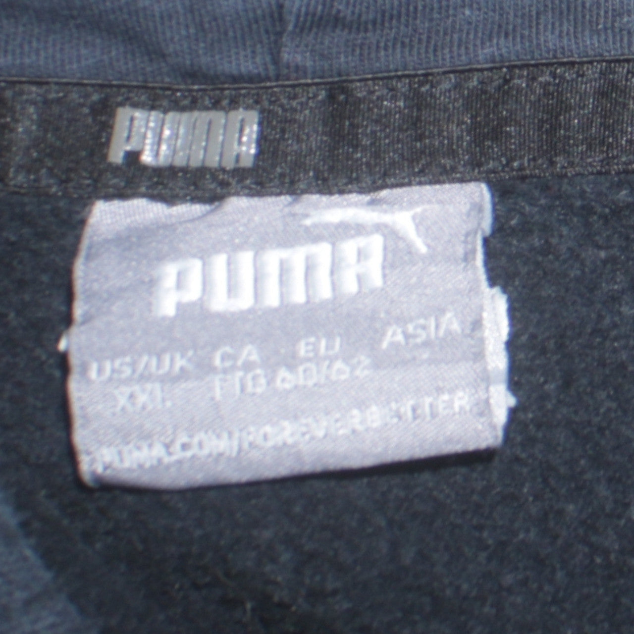 Puma Mens Black 2XL Pullover Hoodie Fleece Sportswear