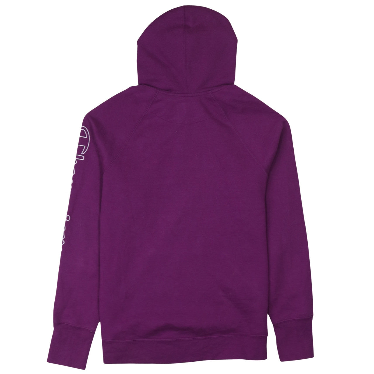 Champion Womens Purple Pullover Hoodie L Logo Athleticwear