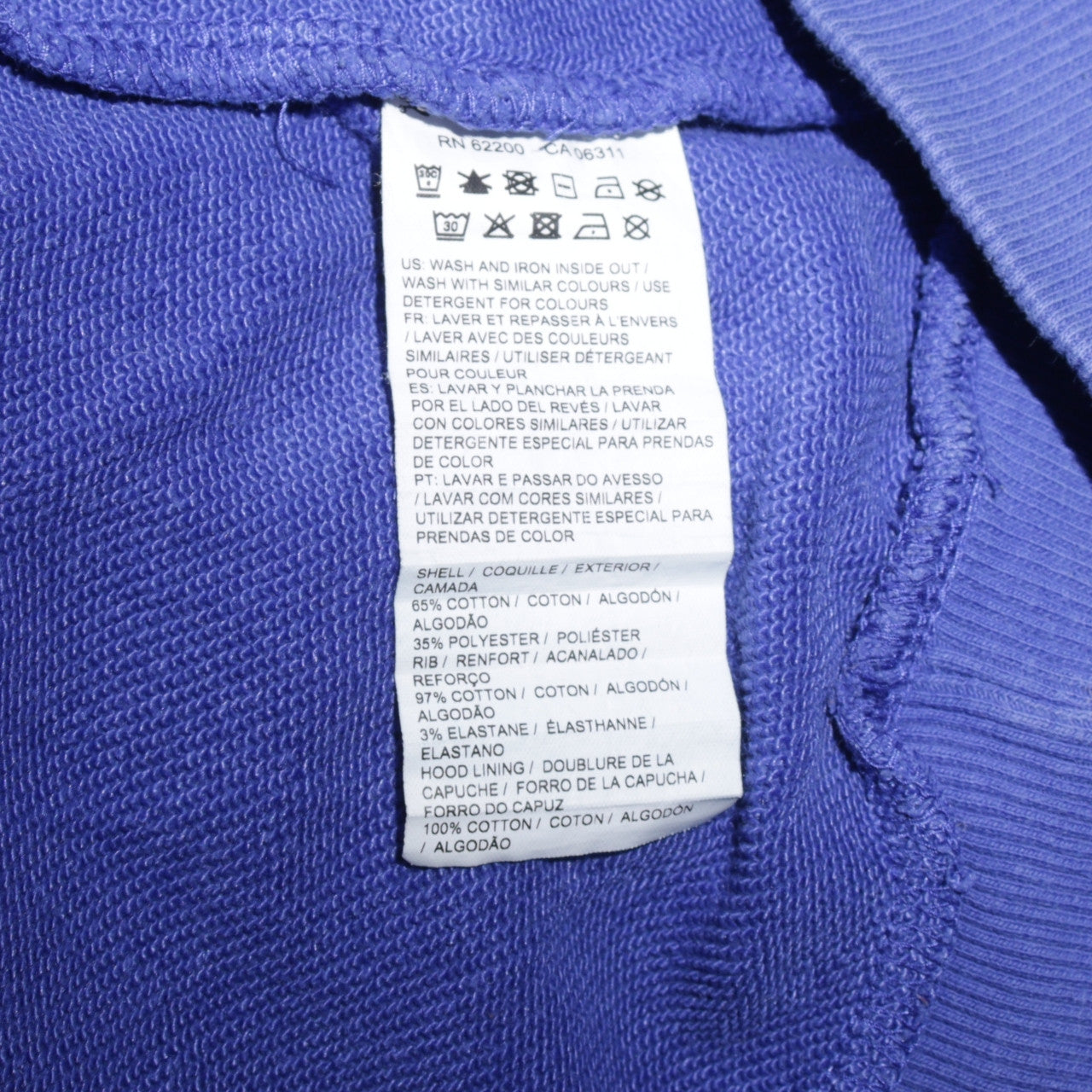 Puma Women Purple Pullover Hoodie UK 16 Cotton Blend Logo Sportswear