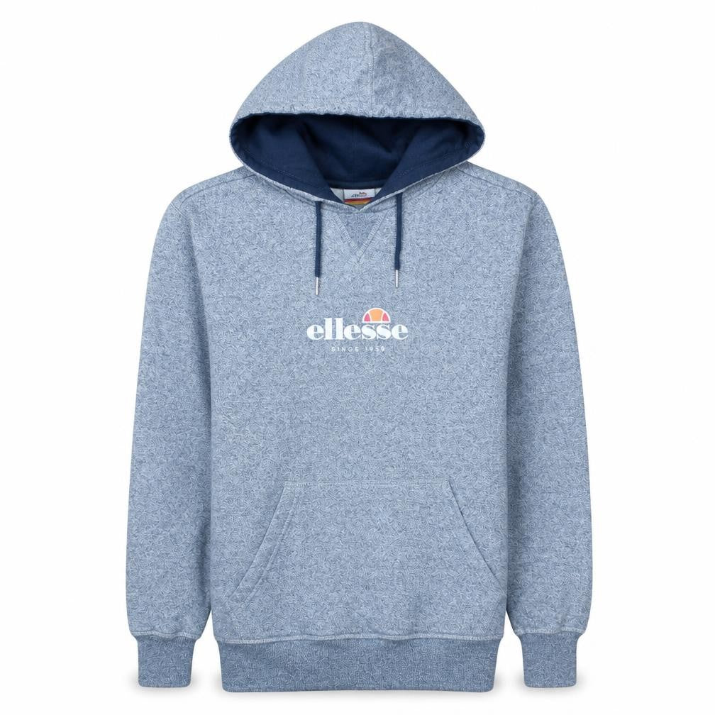 Ellesse Men Blue XS Pullover Hoodie Logo Fleece Sweatshirt