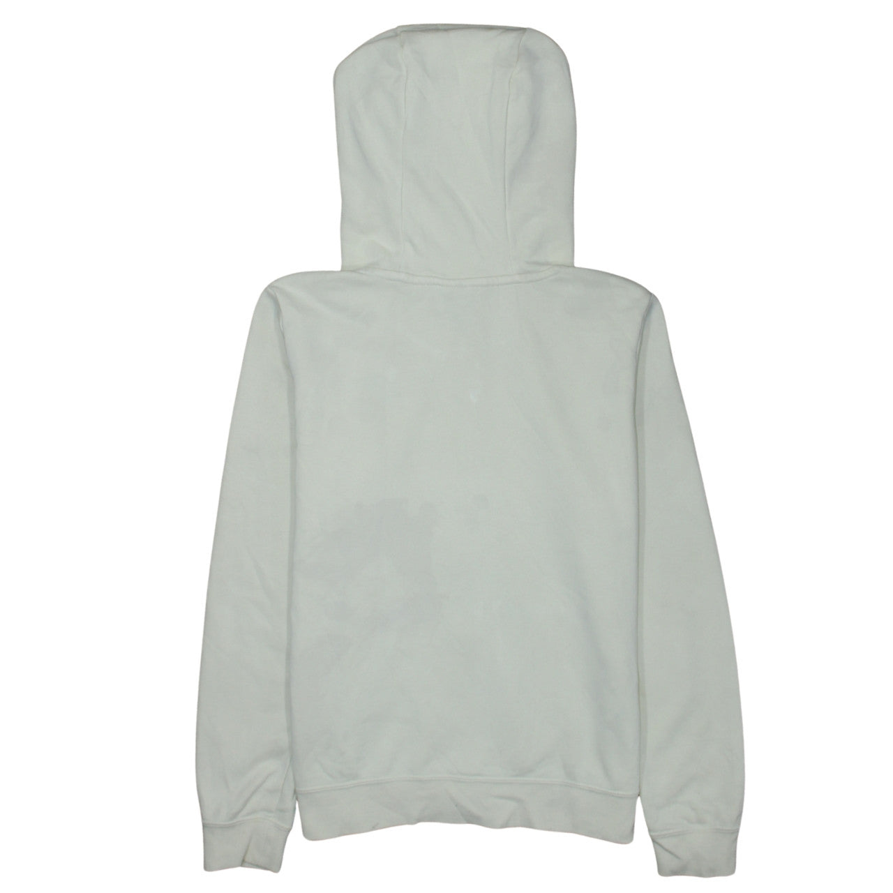 Nike Women Beige Full Zip Hoodie Small Hooded Cotton Blend