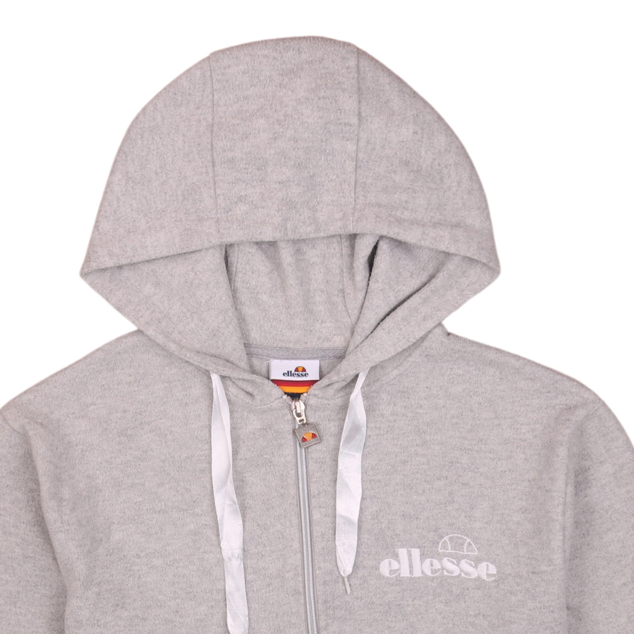 Ellesse Women's Grey Full Zip Hoodie UK 8 - Classic Casual Sportswear