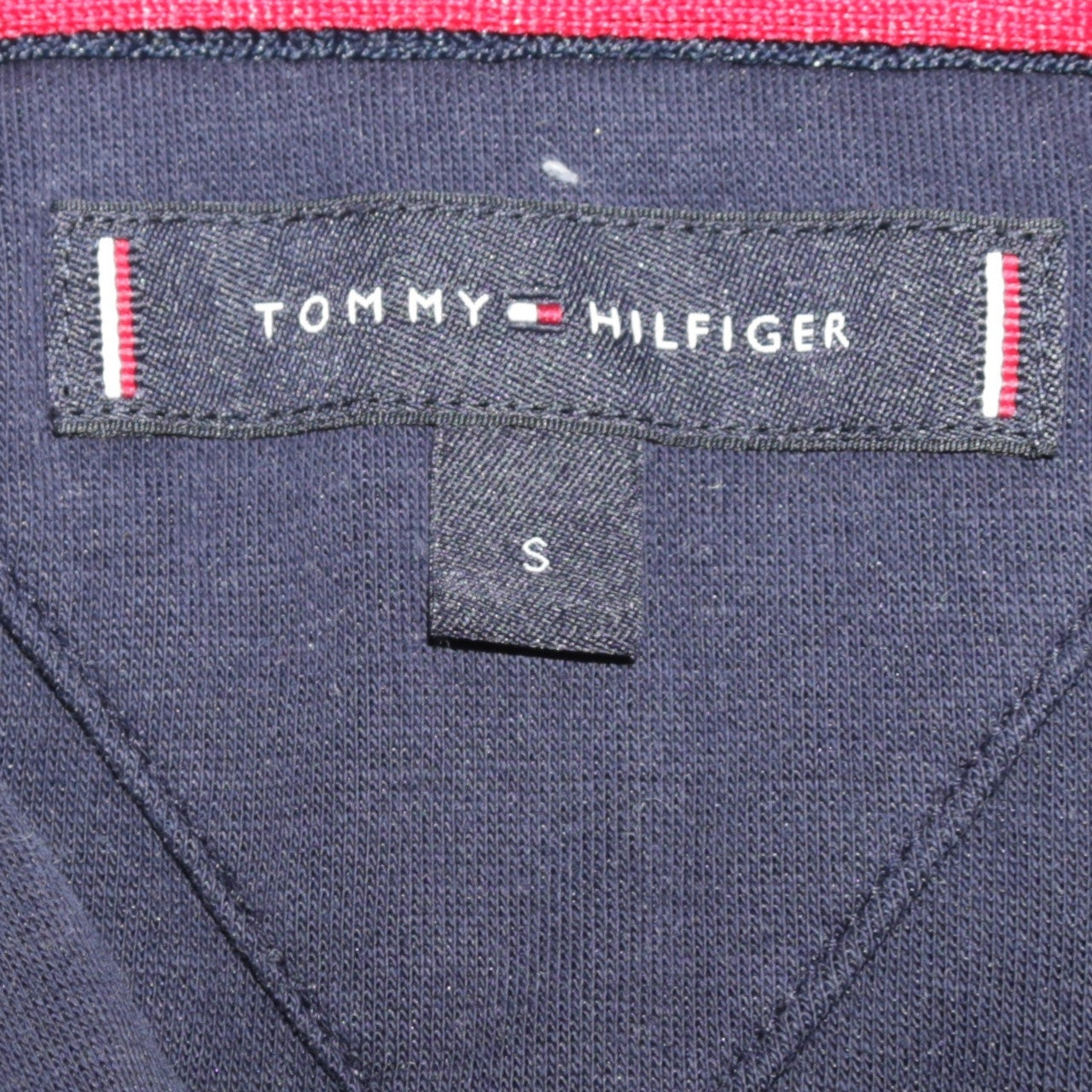 Tommy Hilfiger Men’s Blue Pullover Hoodie Small Embroidered Logo