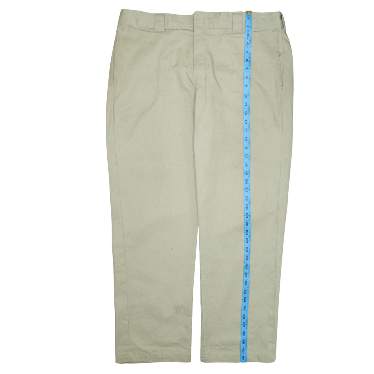 Dickies Men's Beige 38x32 Regular Fit Work Chino Trousers
