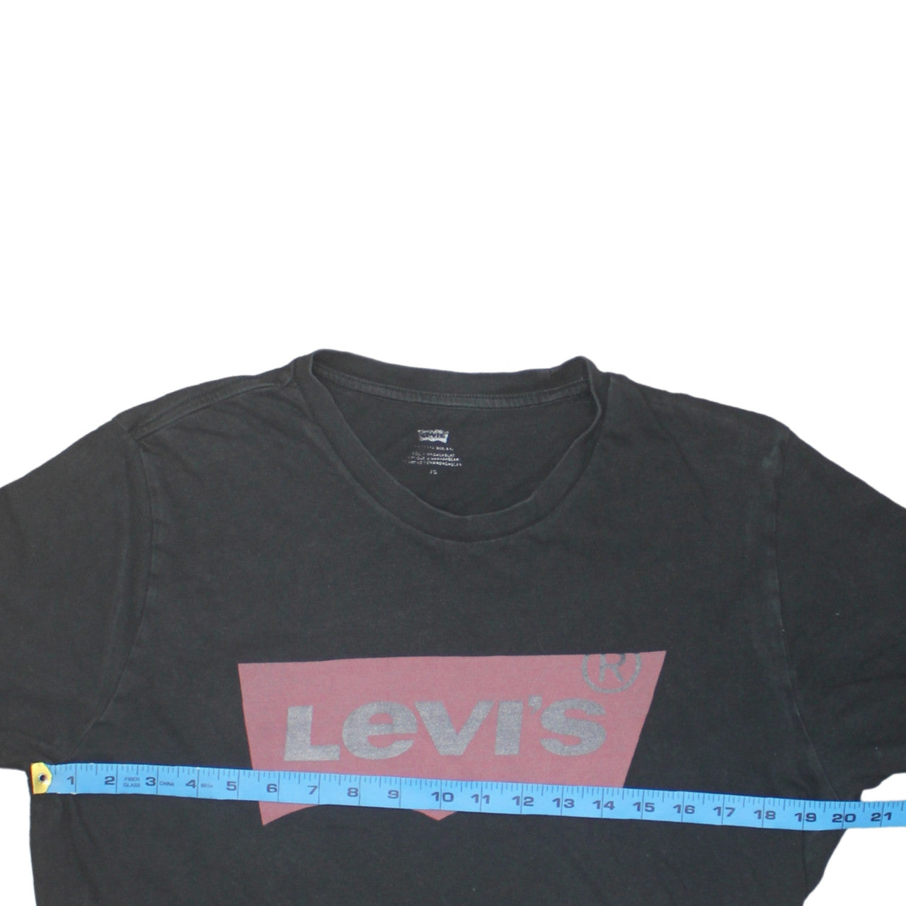 Levi's Men's Black Logo Graphic Regular Fit Cotton T-Shirt Size L