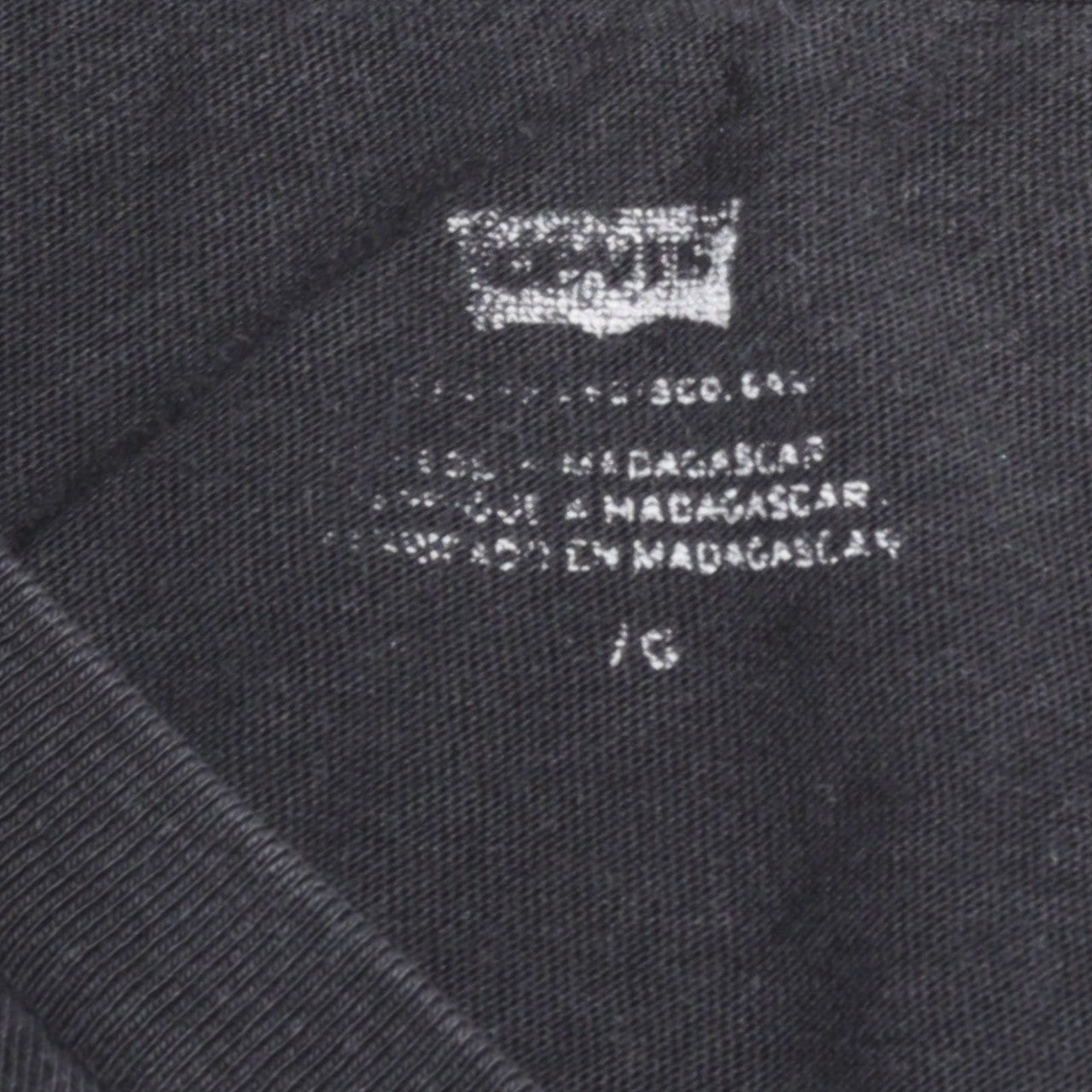 Levi's Men's Black Logo Graphic Regular Fit Cotton T-Shirt Size L