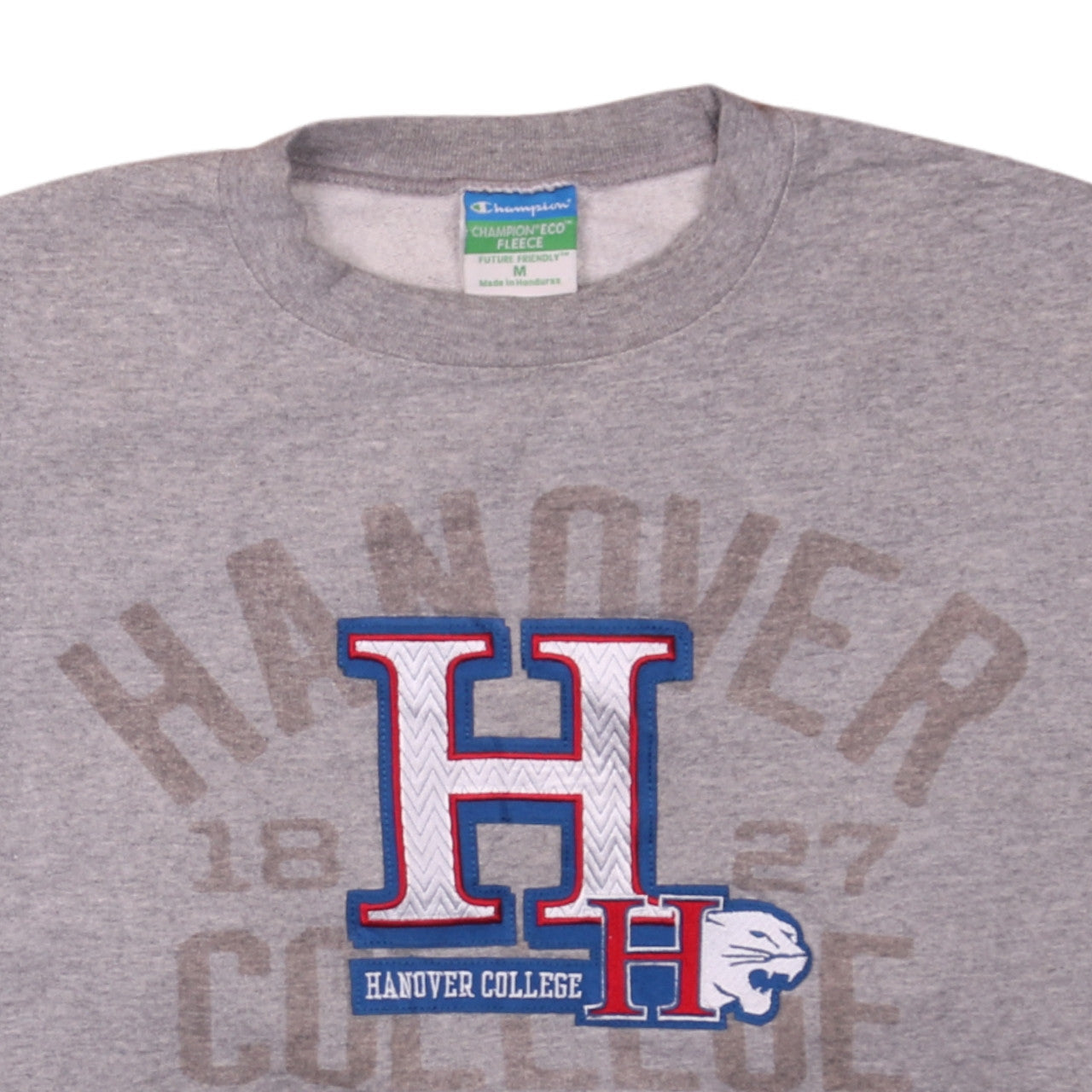 Champion Men's Grey Hanover College Eco Fleece Sweatshirt M