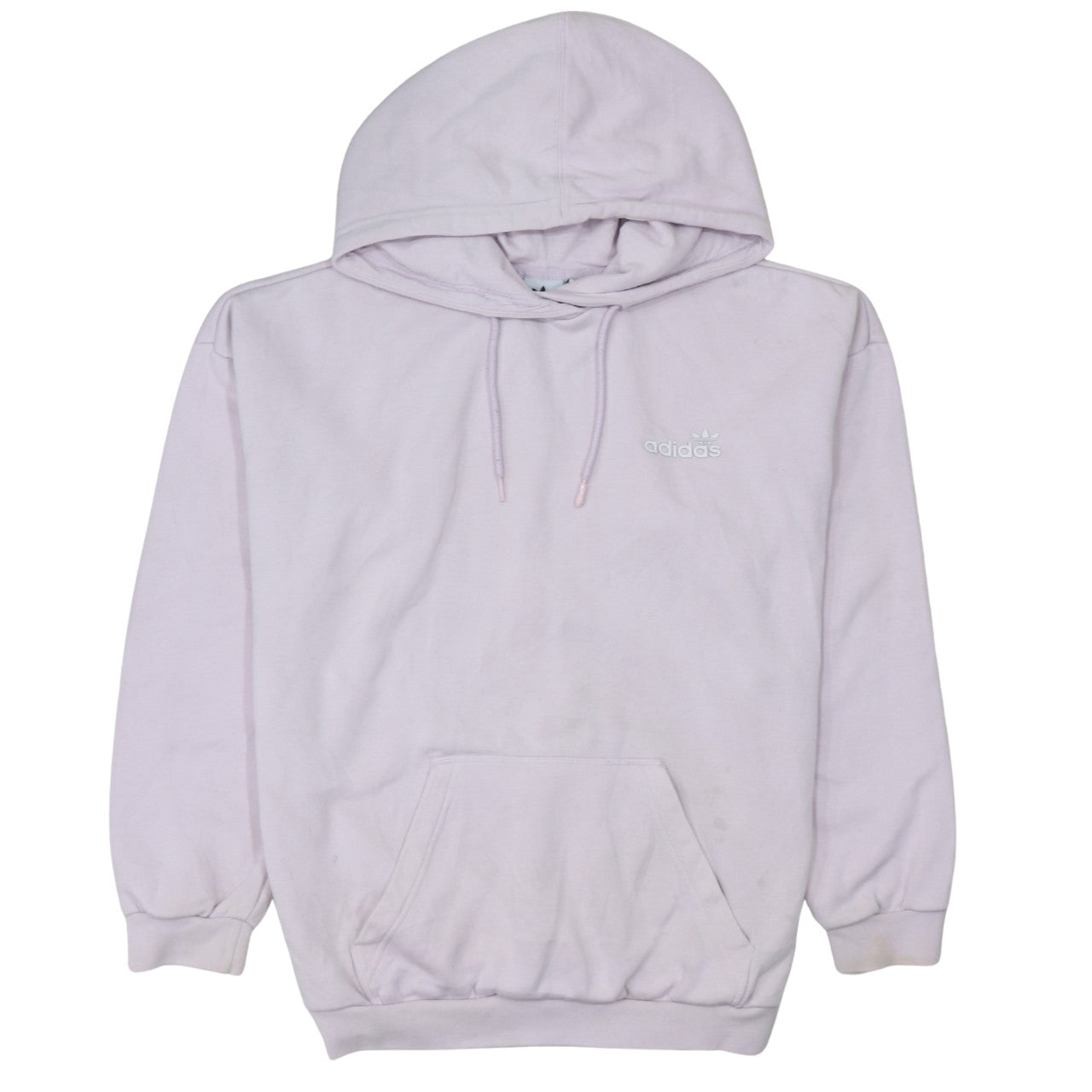 Adidas Women Lilac Hoodie Pullover Sweatshirt Size 10 Cotton Blend
