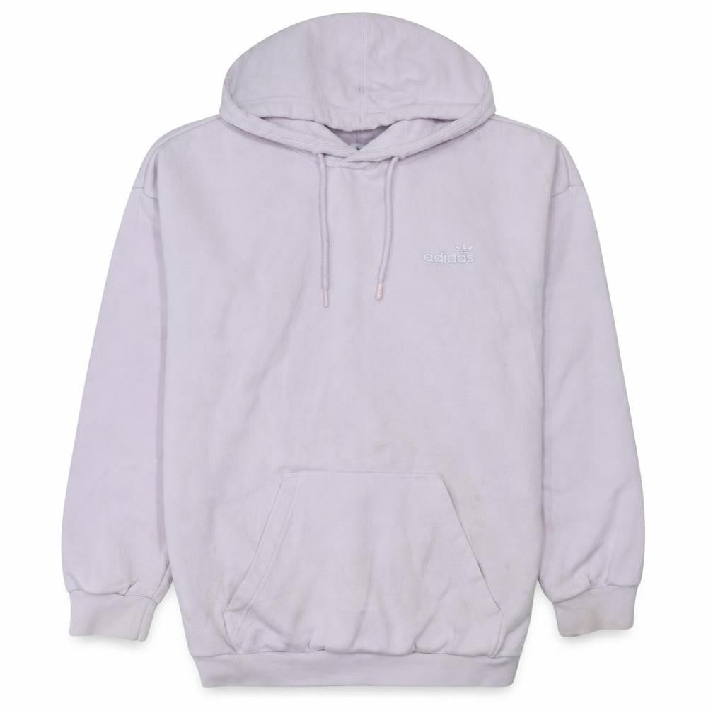 Adidas Women Lilac Hoodie Pullover Sweatshirt Size 10 Cotton Blend