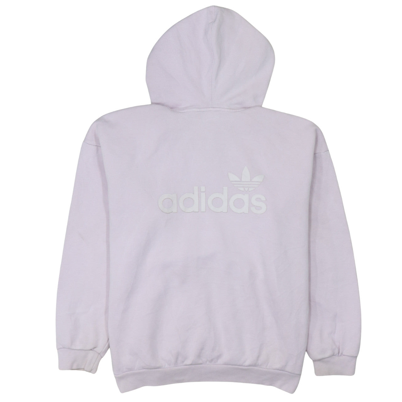 Adidas Women Lilac Hoodie Pullover Sweatshirt Size 10 Cotton Blend