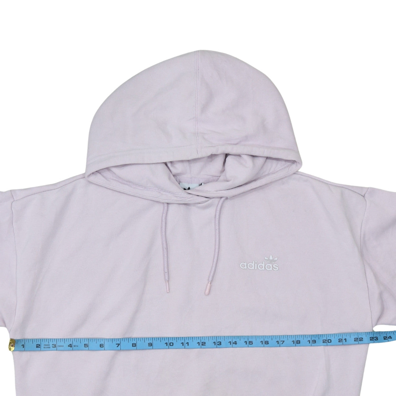 Adidas Women Lilac Hoodie Pullover Sweatshirt Size 10 Cotton Blend