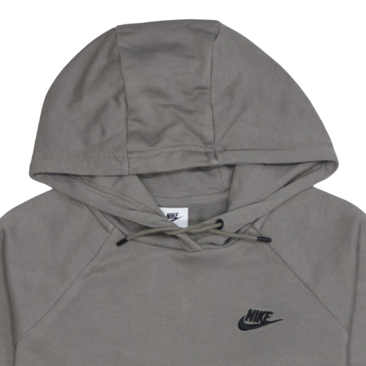 Nike Men's Grey Pullover Hoodie Size M Regular Fit Logo Sweatshirt