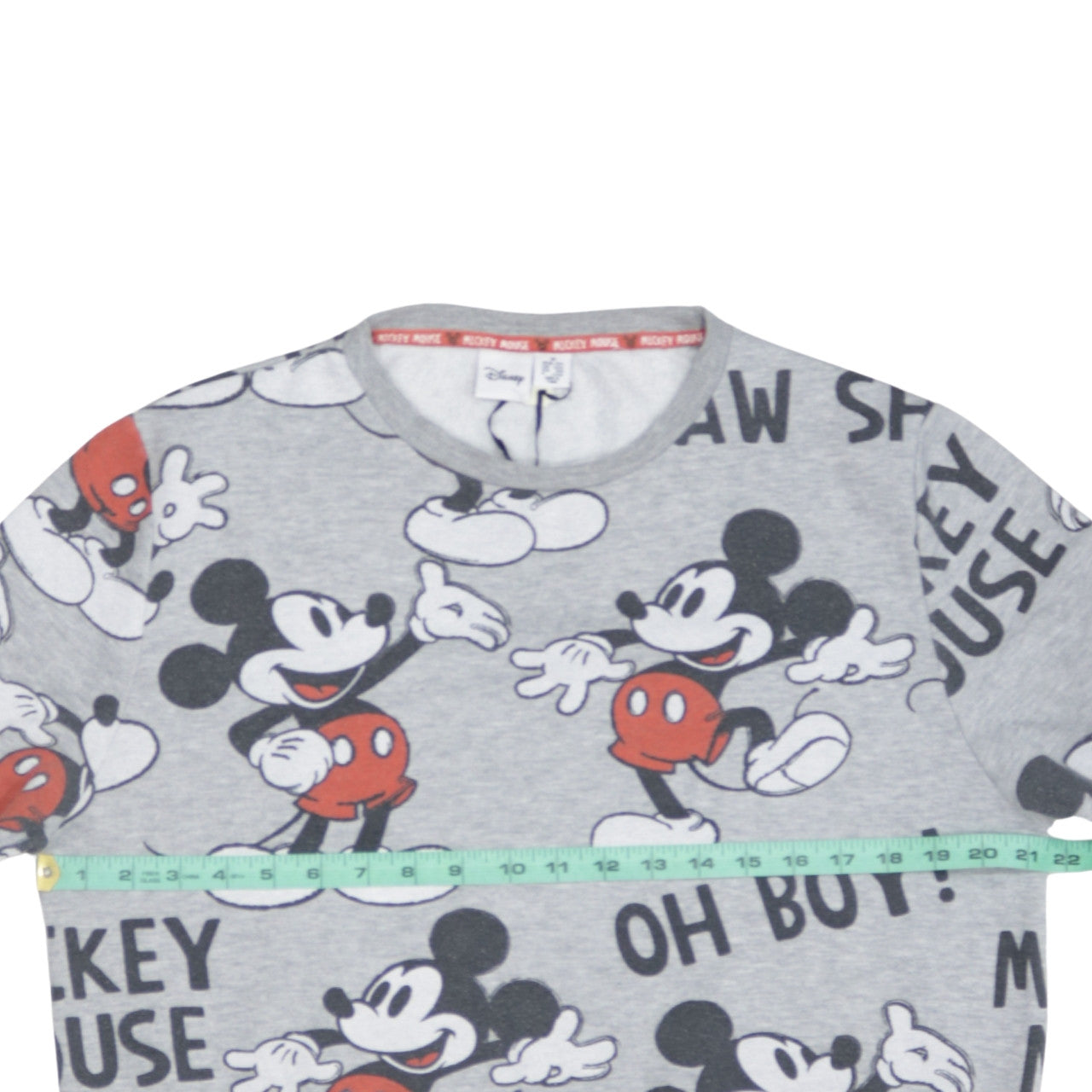 Disney Women’s Grey Mickey Mouse Pullover Sweatshirt Size M 12/14