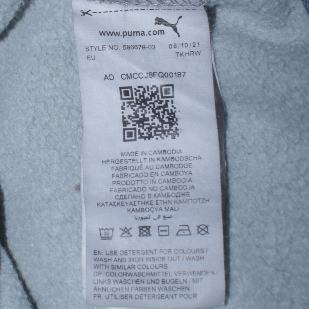Puma Men's Grey Logo Crew Neck Sweatshirt Size M Regular Fit
