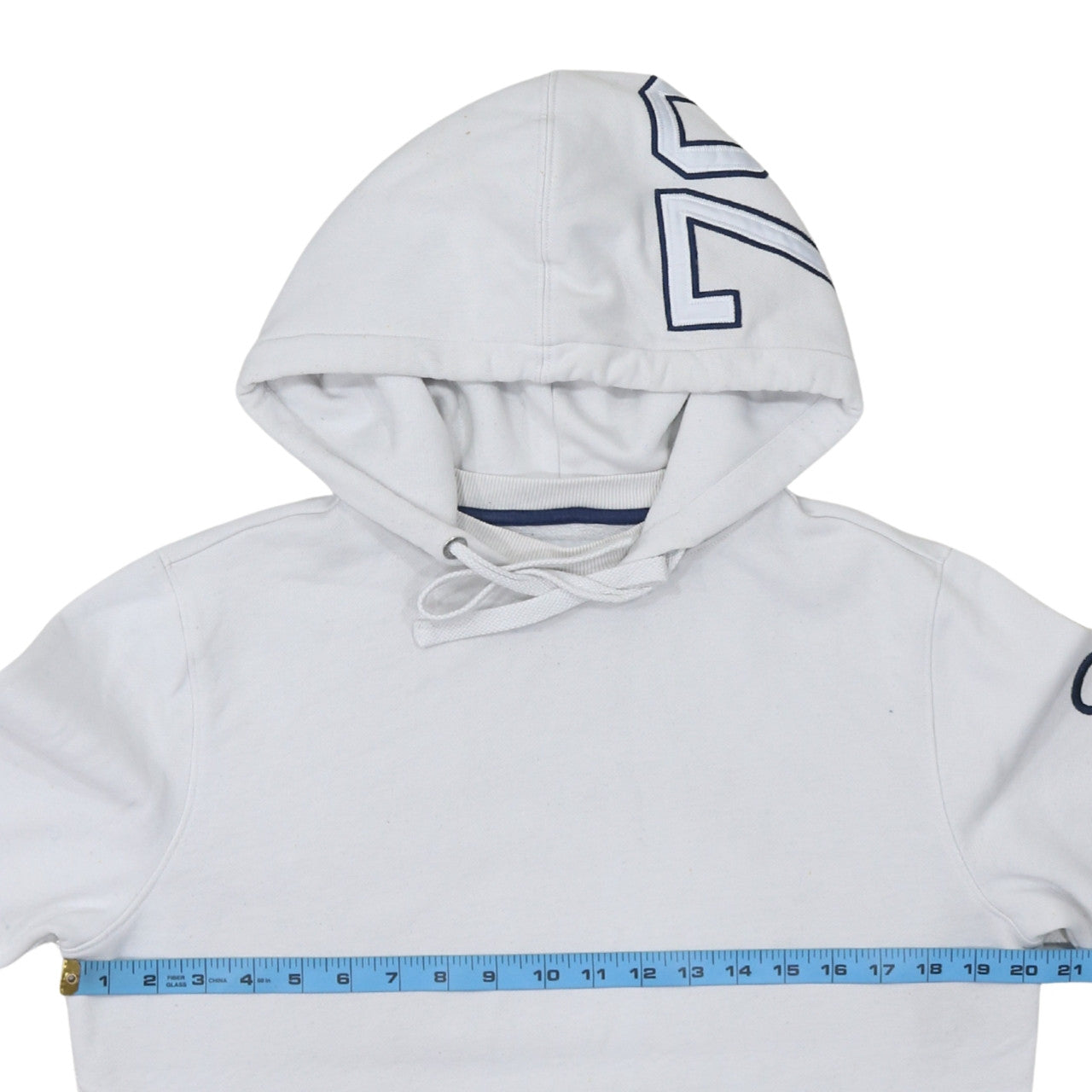 Calvin Klein Jeans Men's White Pullover Hoodie Size S Logo Sleeve