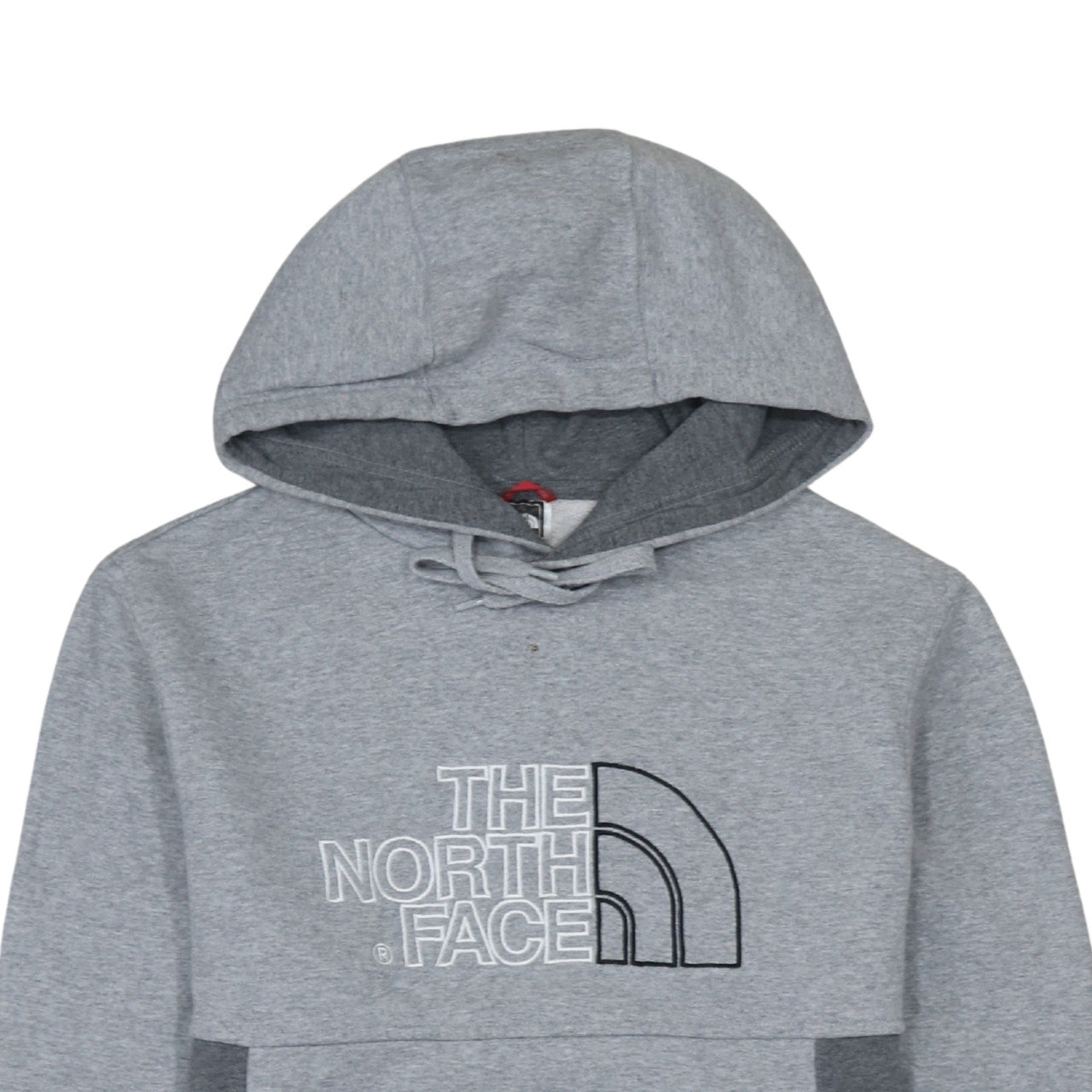The North Face Men’s Grey Pullover Hoodie S Regular Fit Embroidered Logo