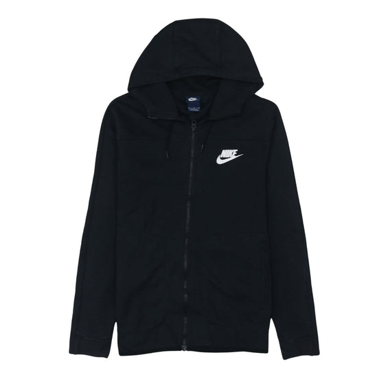 Nike Men's Black Full Zip Hoodie Size M Cotton Blend Sportswear