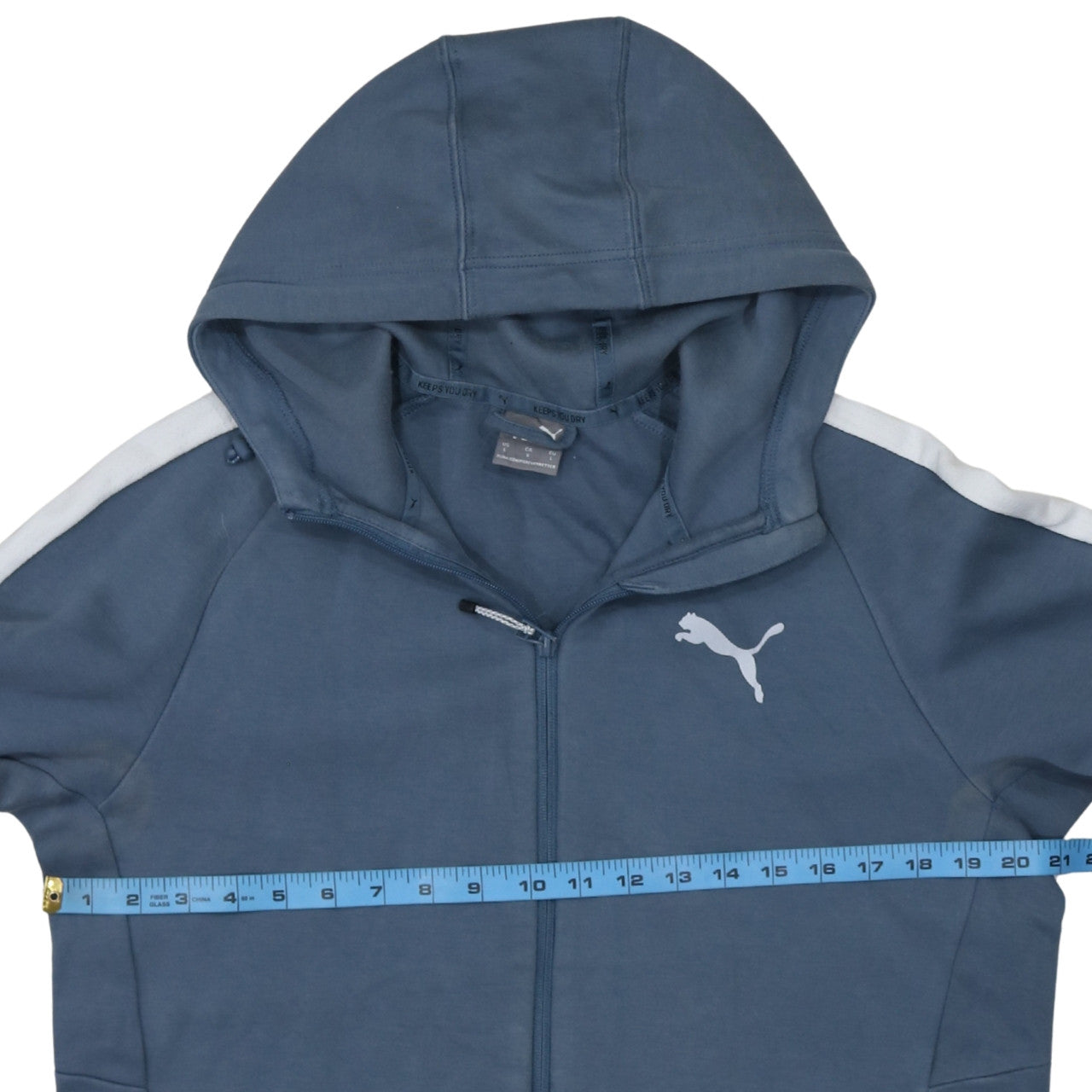 Puma Men’s Blue Full Zip Hoodie Jacket L Sportswear