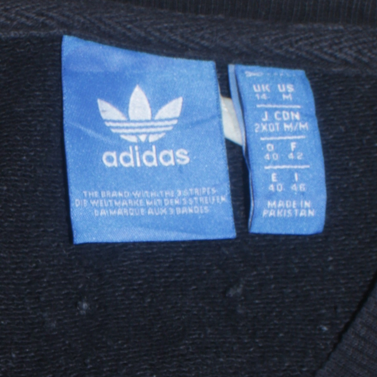 Adidas Womens Black Crew Neck Pullover Sweatshirt Size 14