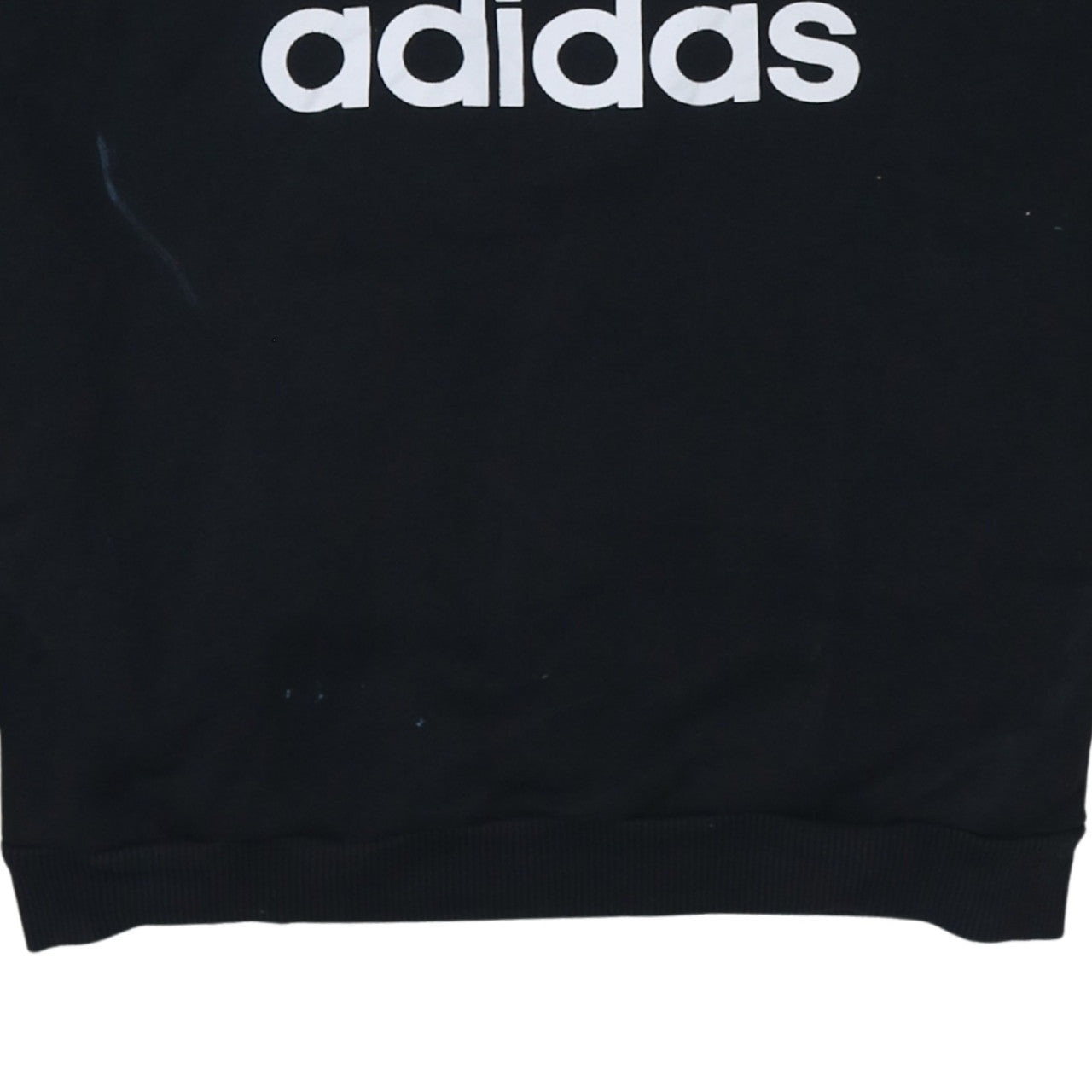 Adidas Womens Black Crew Neck Pullover Sweatshirt Size 14