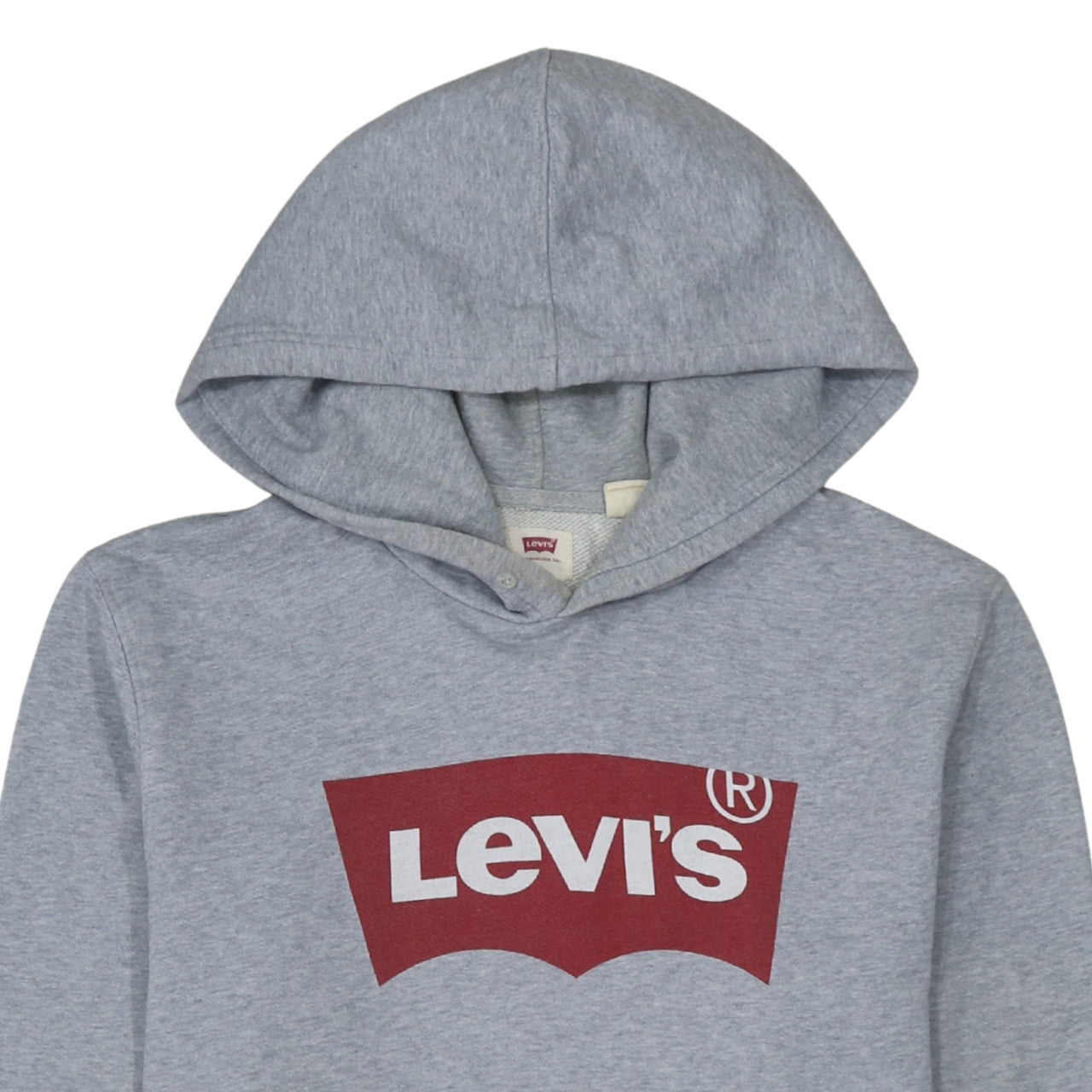 Levi's Men's Grey Graphic Logo Pullover Hoodie Size S