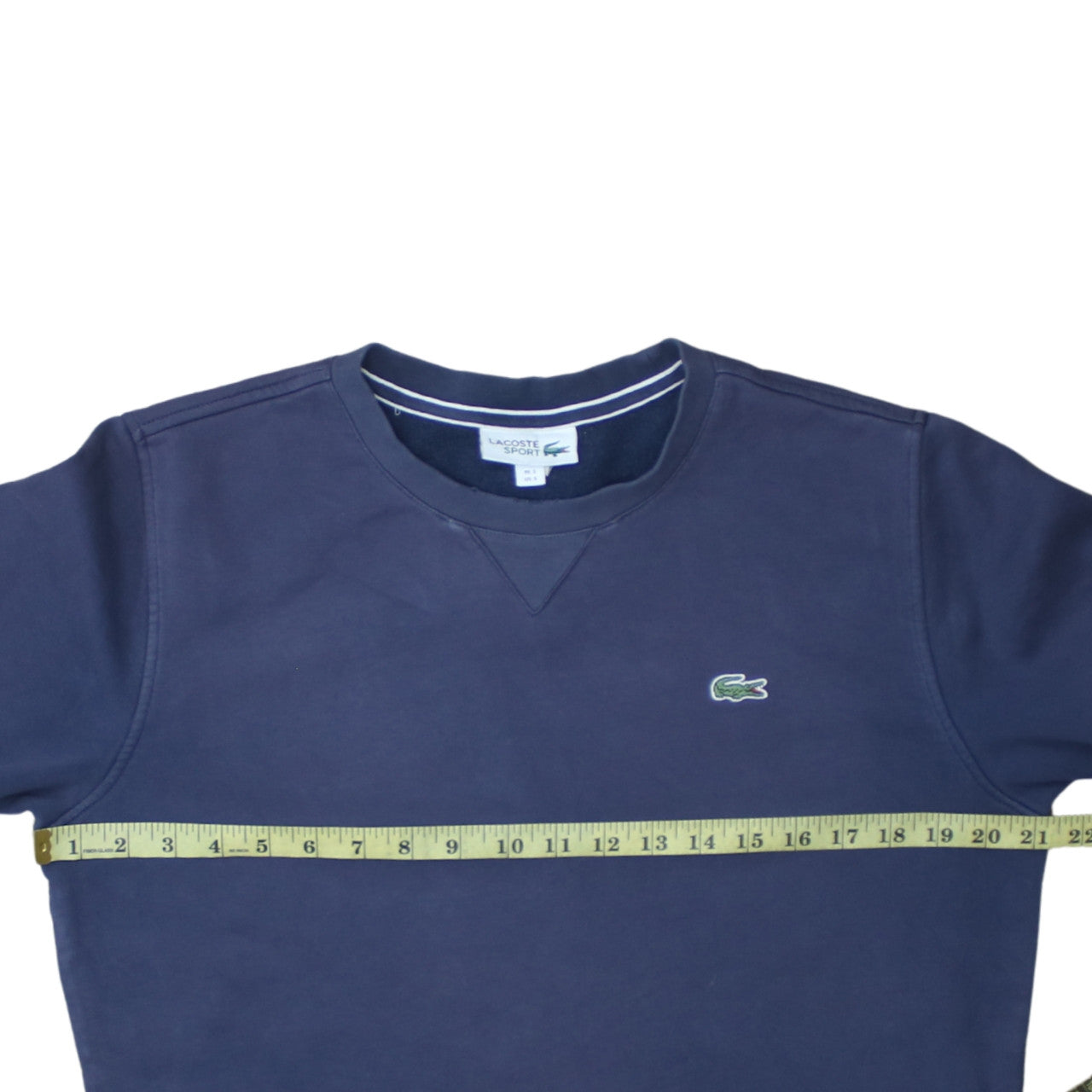 Lacoste Sport Men's Blue Crew Neck Sweatshirt Size S Pullover Logo