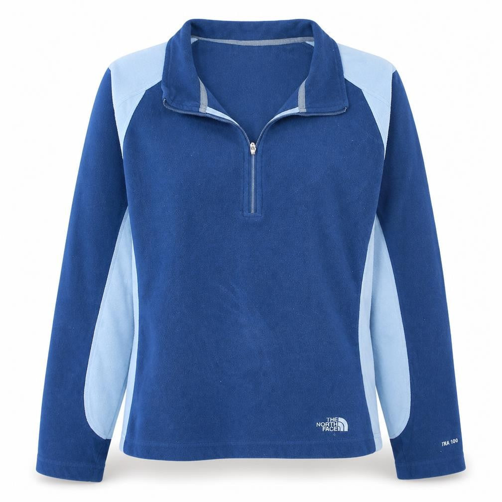 The North Face Women's Blue Fleece Pullover Sweatshirt Size L