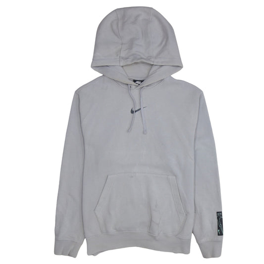Nike Men's Grey Pullover Hoodie S Classic Fit Sportswear