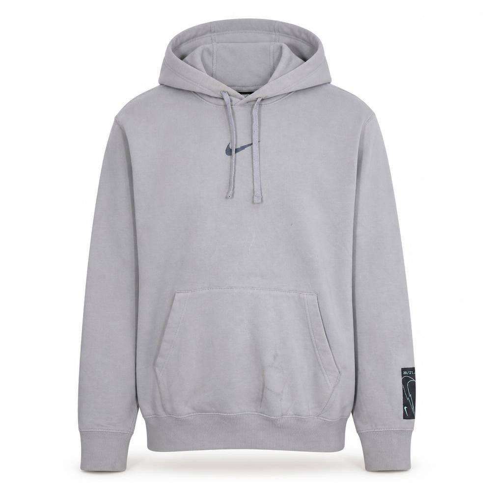 Nike Men's Grey Pullover Hoodie S Classic Fit Sportswear