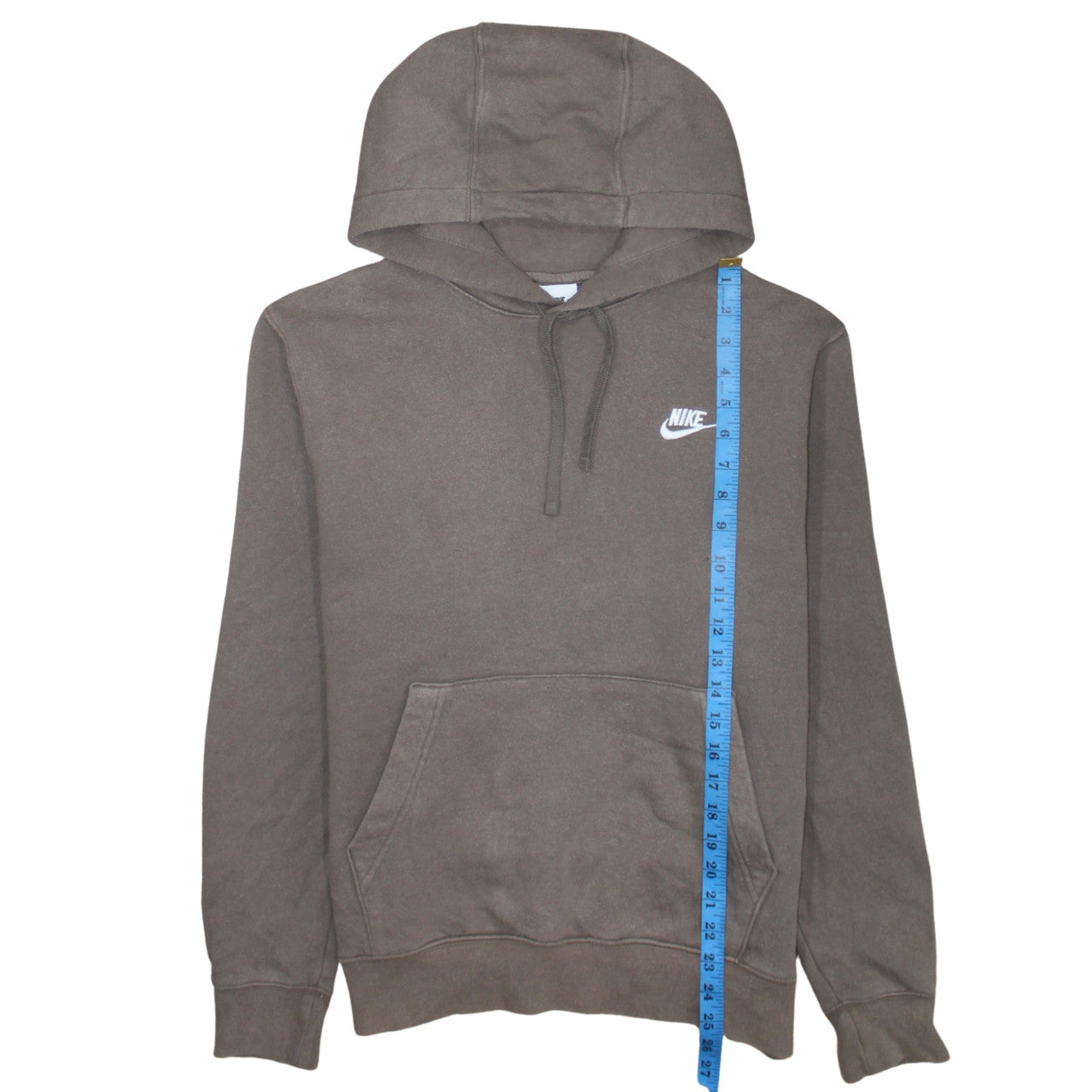 Nike Men's Brown Pullover Hoodie M Logo Hooded Sweatshirt