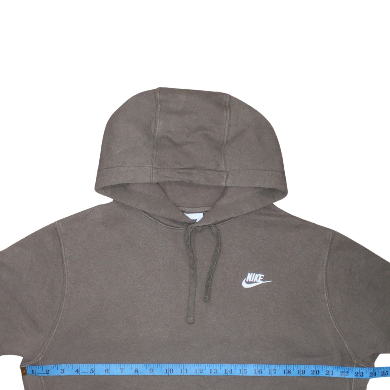 Nike Men's Brown Pullover Hoodie M Logo Hooded Sweatshirt