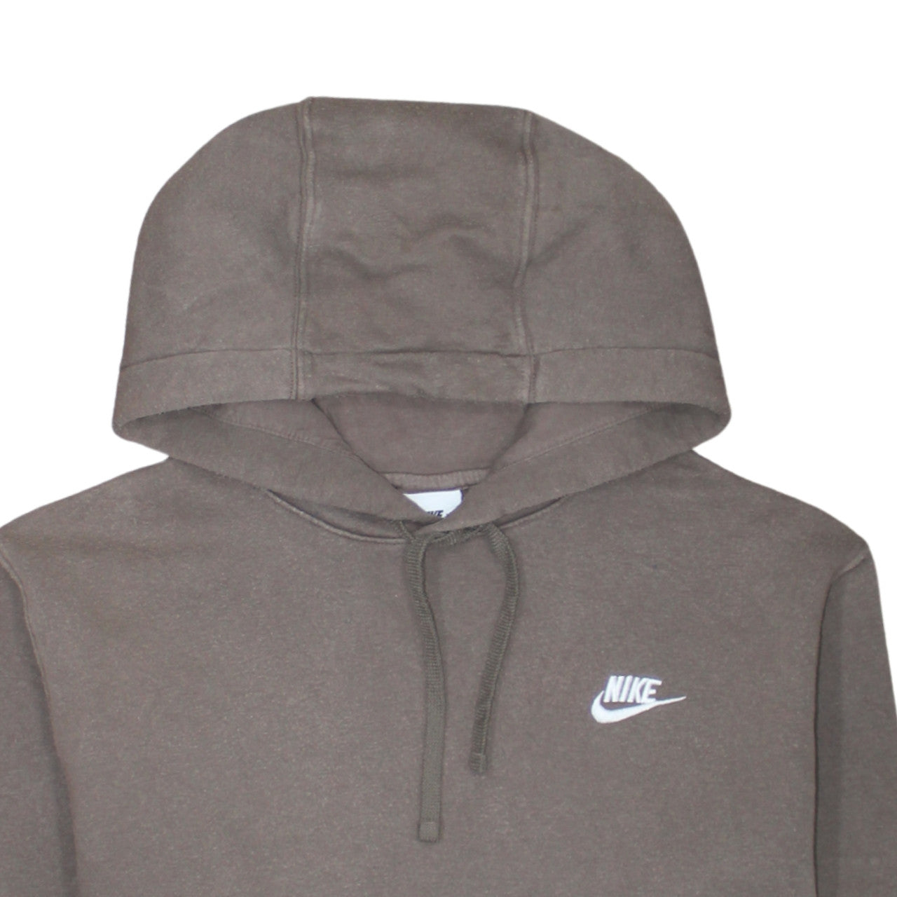 Nike Men's Brown Pullover Hoodie M Logo Hooded Sweatshirt