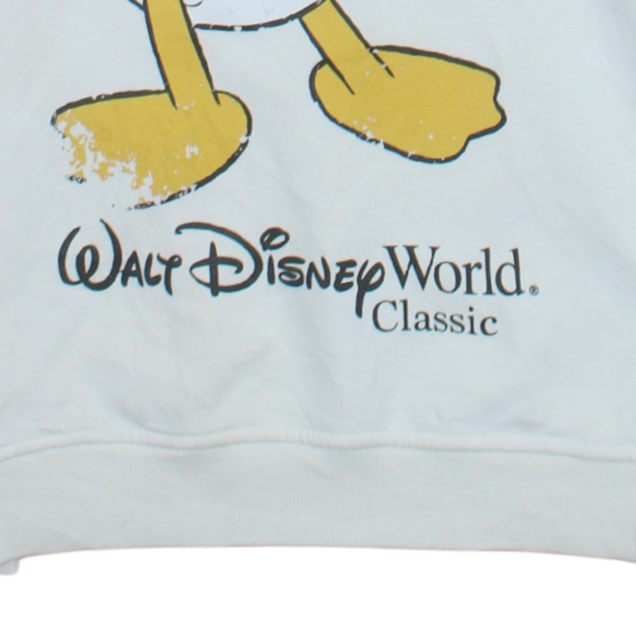 Disney Mickey & Friends Women's White Hoodie Small Donald Duck Print