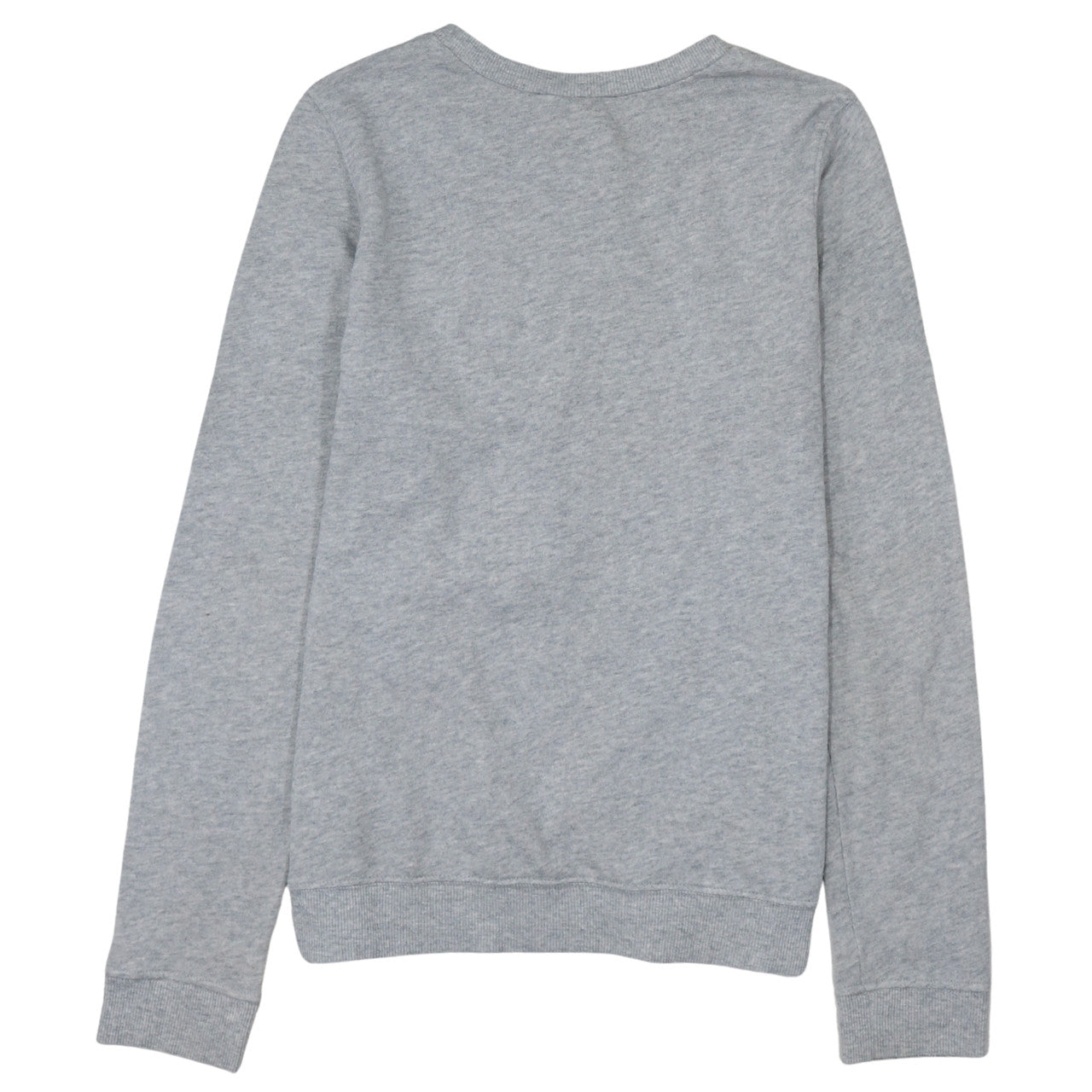 Calvin Klein Women Grey Pullover Sweatshirt S Logo Crew Neck