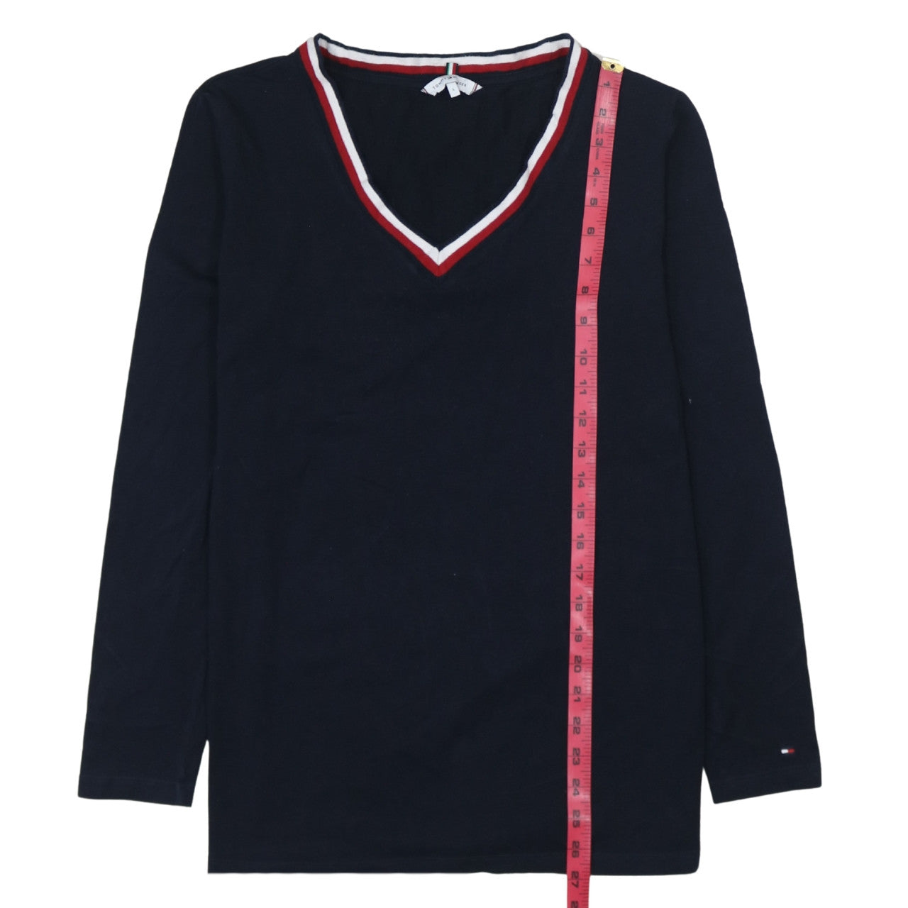 Tommy Hilfiger Men’s Blue V-Neck Pullover Sweatshirt L