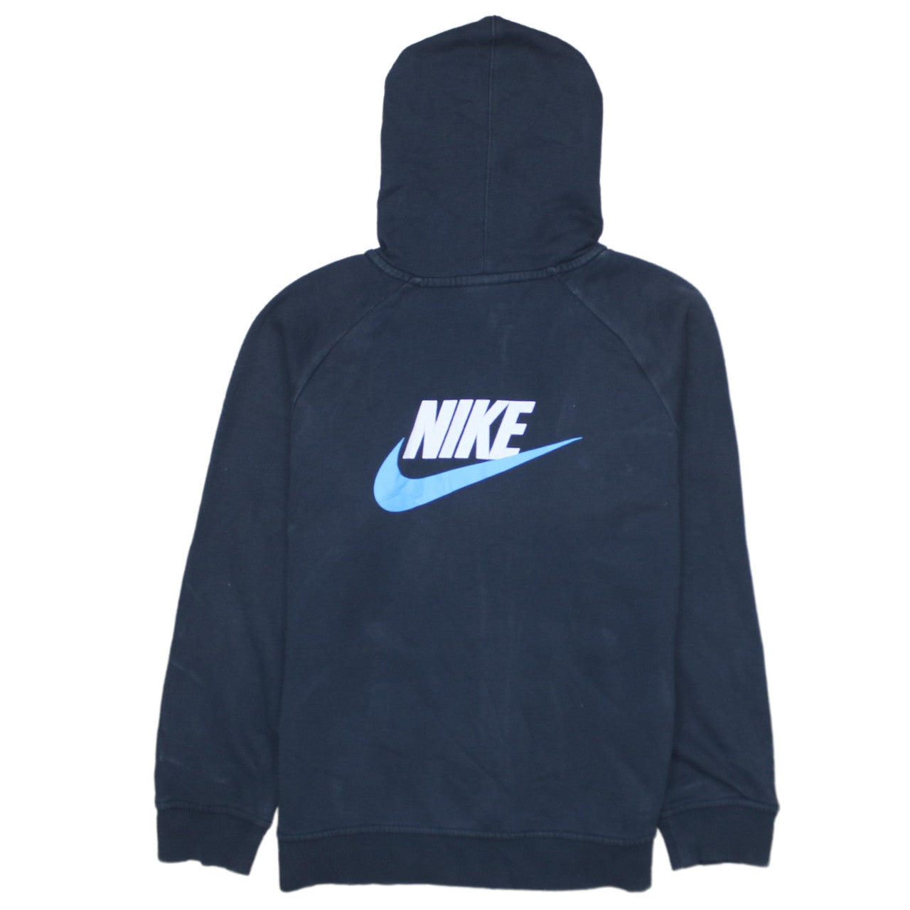 Nike Boys Navy Blue Full Zip Hoodie Size 10-12 Years Sportswear Logo