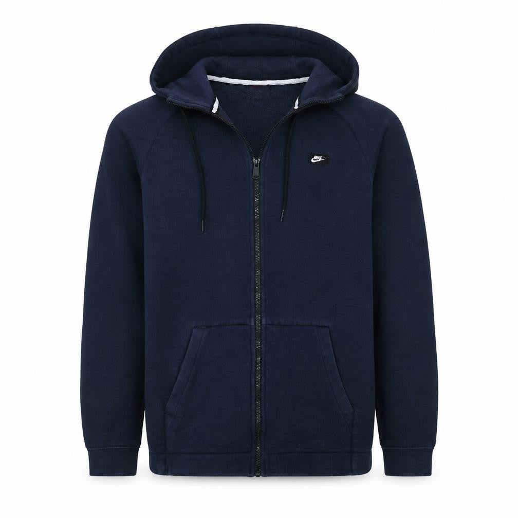 Nike Men's Blue Full Zip Hoodie Size M Fleece Sportswear