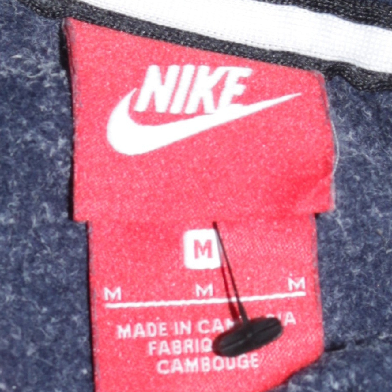 Nike Men's Blue Full Zip Hoodie Size M Fleece Sportswear
